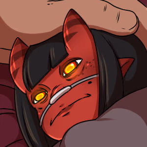Meru_Sick_Pat emote