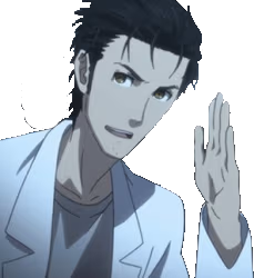 Okabe_wave emote
