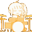 NijikaDrumming emote