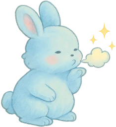 Pastelbluebunny emote