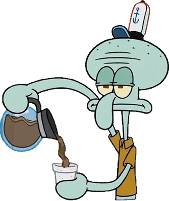 SquidwardCoffee emote