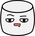 BoredMarshmallow emote