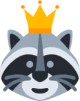 Crown_Raccoon_Remade emote