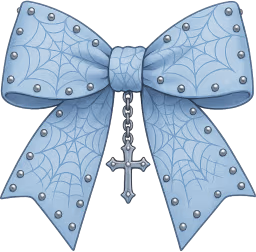 Blue_goth_bow emote