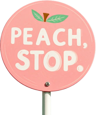 Peachstopsign emote