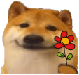 SmileDogFlower emote