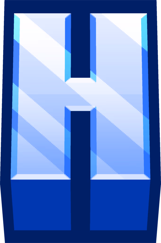 minecraft_blue_H emote