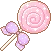 PinkLollipopPurpleBow emoji