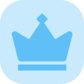 owner_crown_light_blue emote