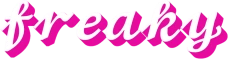 Whitepinkfreakytext emote