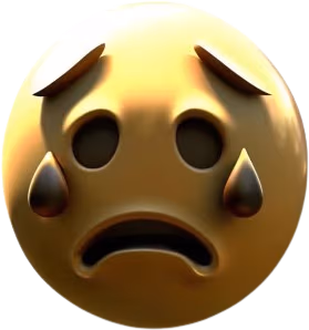 Crying sticker