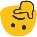 blobthinkingdown emote