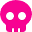 pinkskull emote