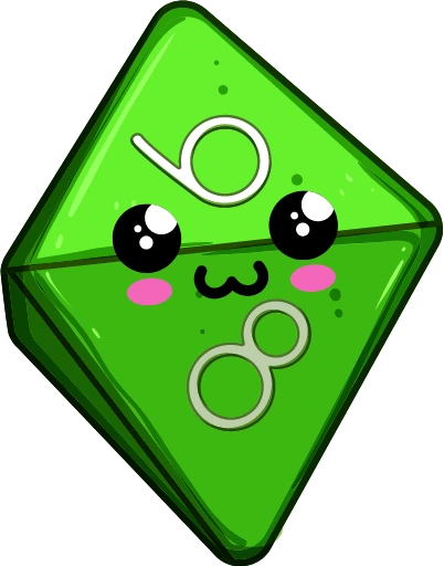 KawaiiDiceGreen2 emote
