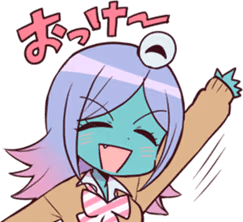 aliengirlHI emote