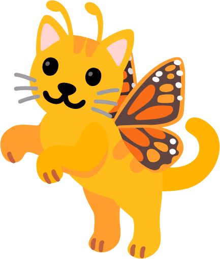 Butterflycat emote