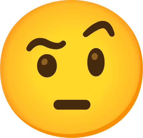 FacewithRaisedEyebrowEmoji emote