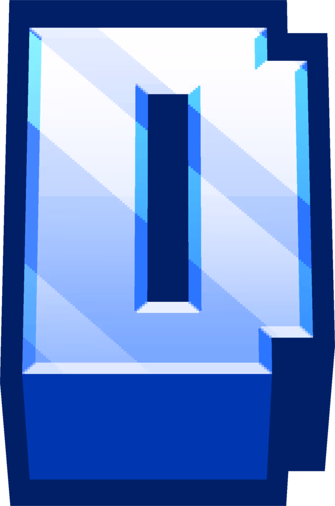 minecraft_blue_D emote