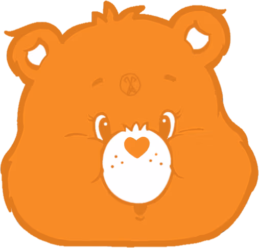 orange_carebear_cute_pentagram emote