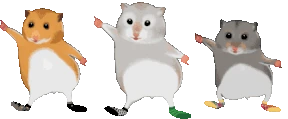 hamsterParty emote