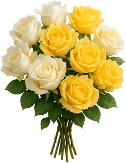 Whiteyellowroses emote