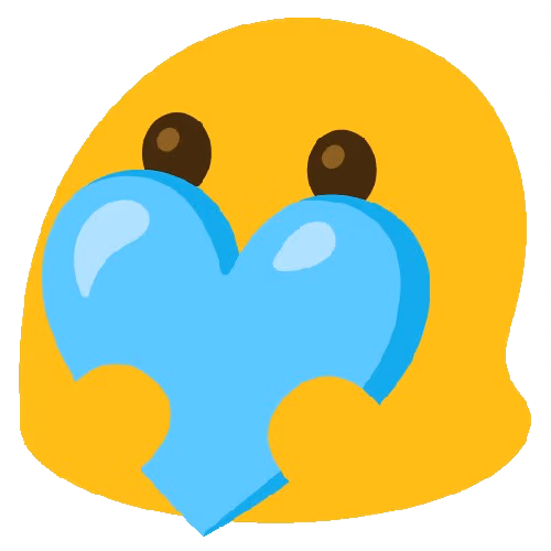 BlobLightBlueHeart emote