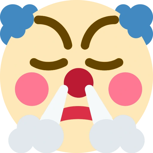 clownfrustrated emote