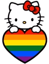 HelloKittyGayHeart emote
