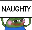 NaughtyPepe emote