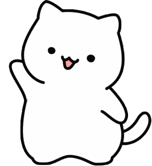 Cat_waving sticker