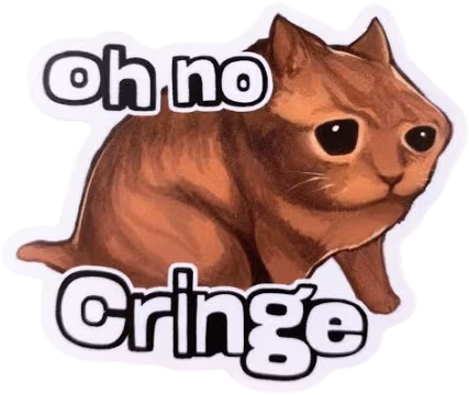 Cringe emote