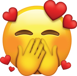 hand_over_mouth_with_hearts static emote