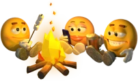 xylisittingverycomfortablearoundacampfirewithhisfriends emoji