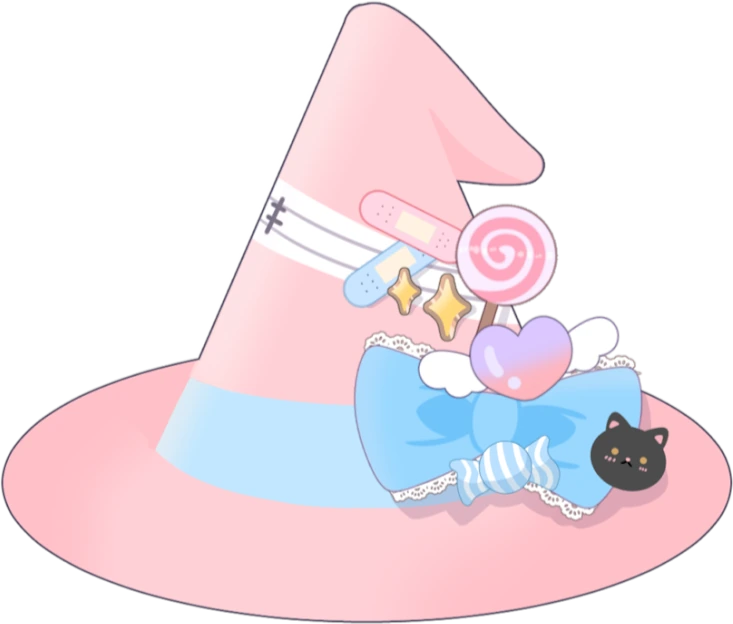 PinkWitchHat emoji