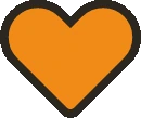 Orangeheartgif emote