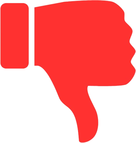 RedTumbsdown emote