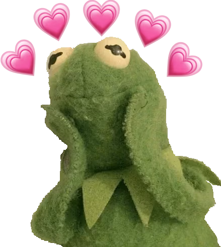 Kermit_with_hearts_around_him emote