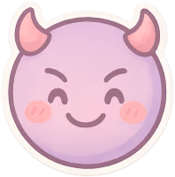 Purple_devil sticker