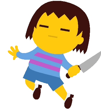 FriskKnifeChase emote