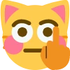 FlushedMomentCat emote