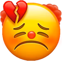 clownheartbroken emote