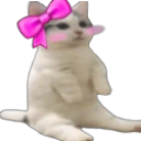 catsittingverycomfortablecute emote