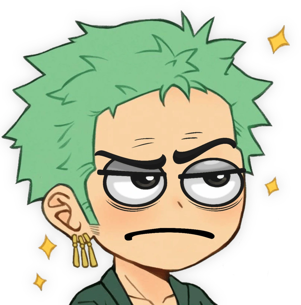 Zoro_Annoyed emoji