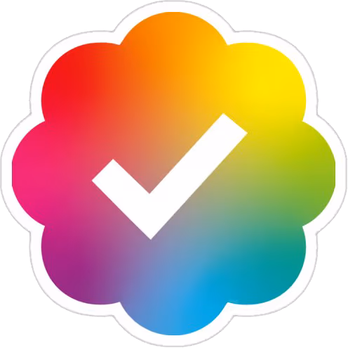 RainbowVerified emote