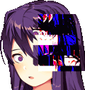 ddlc_yuri_glitch animated emote