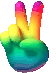 RainbowPeaceSign emoji