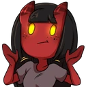 MeruTheSuccubusHandsUp emoji