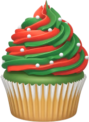 Redgreenfrostedcupcake emote