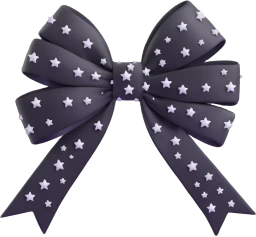 Sparklyblackbow emote