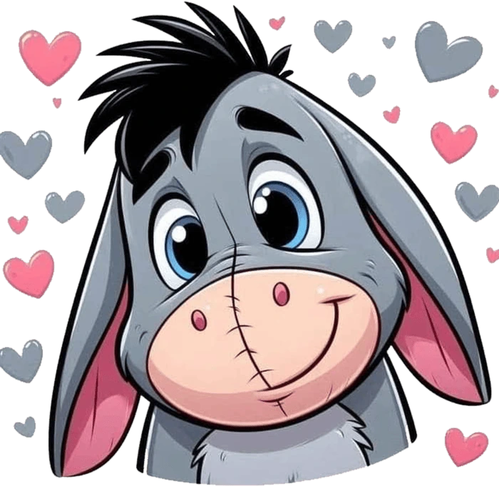 Eeyore_hearts emote